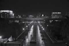 大阪市立美術館から西