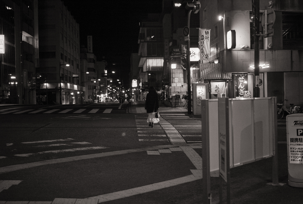 地方都市の夜