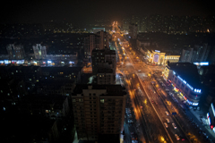 中国地方都市の眺望