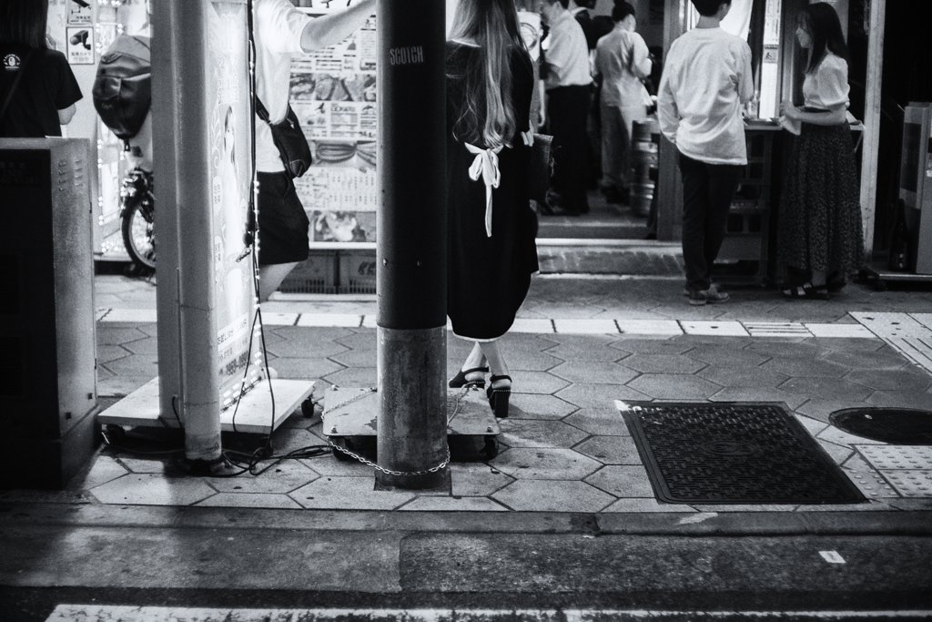 on the street