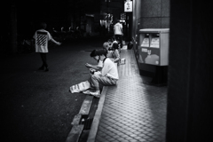 夜の群