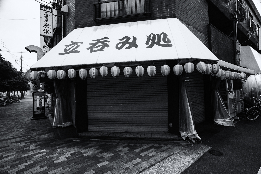 Downtown streets BW