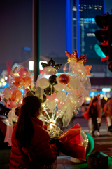 Balloon seller