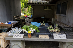 暗峠の無人市場