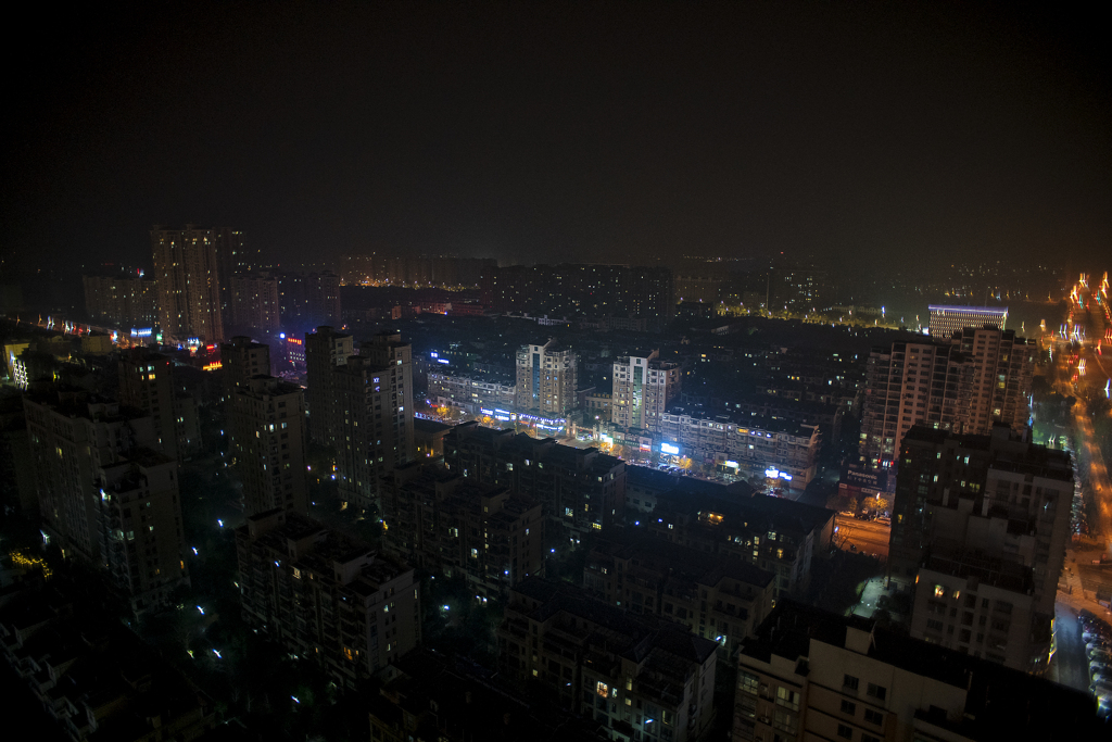 中国地方都市の眺望