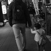 親子の帰り道