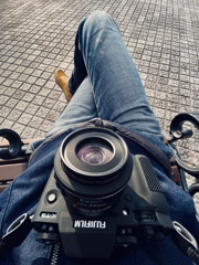 撮影合間の小休止