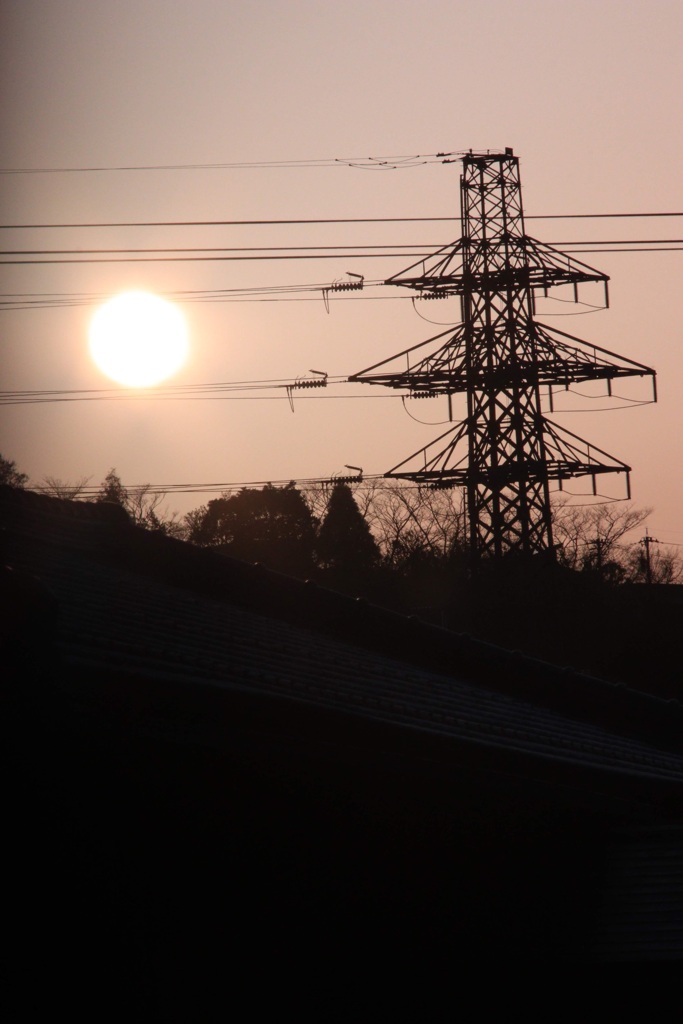 夕日