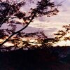 銀閣寺境内からの夕焼け