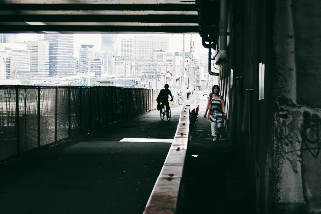 中津駅高架下...