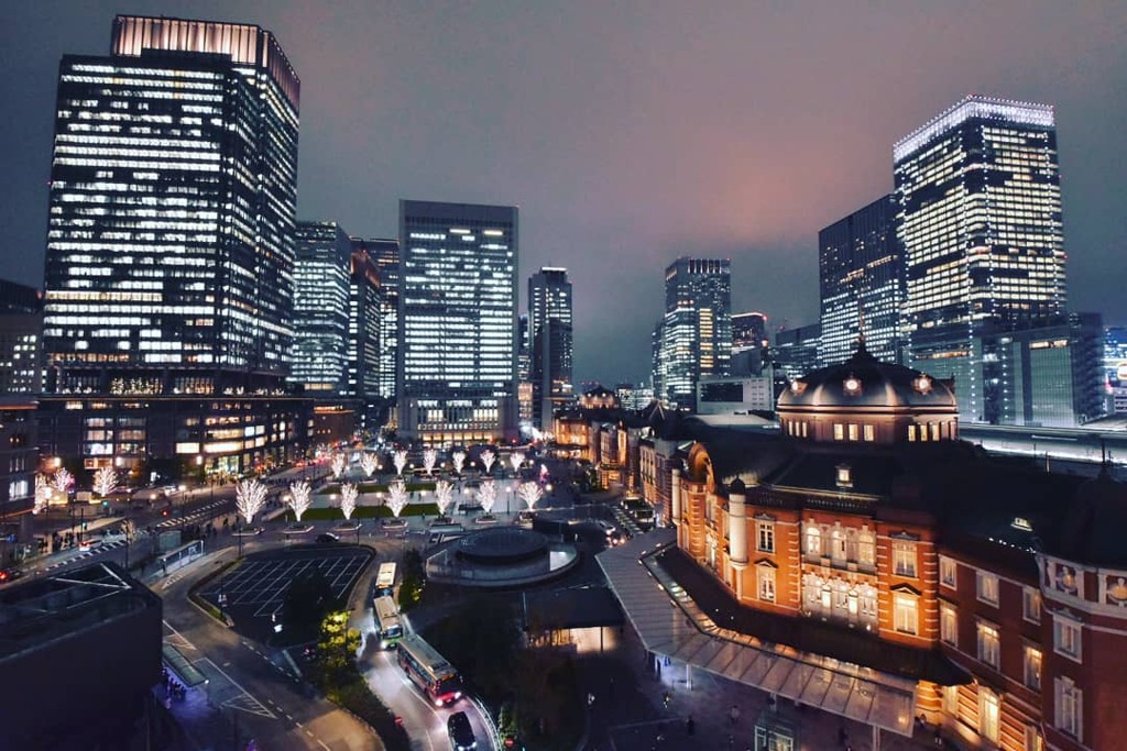 夜景/東京駅・冬