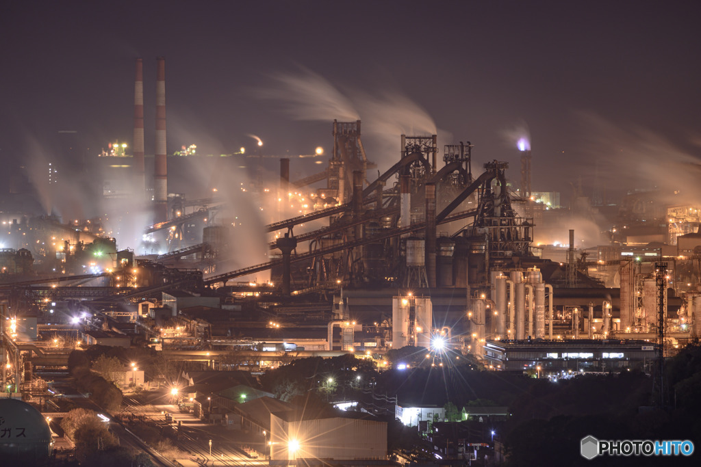 工場夜景
