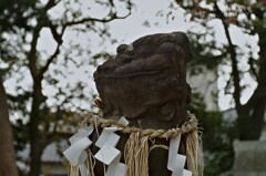 狛犬吽　　住吉神社（春日市）