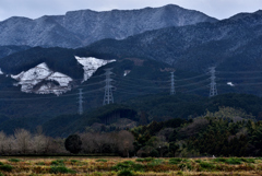 脊振山系　送電線