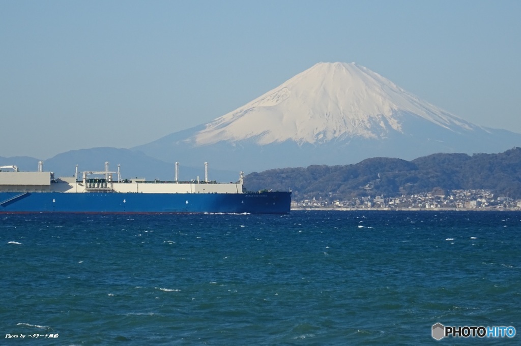 富士山を望む