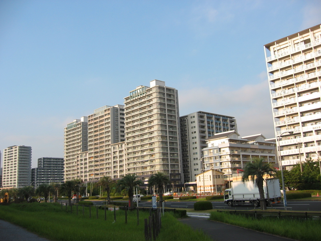 震災前のサイクリングロード