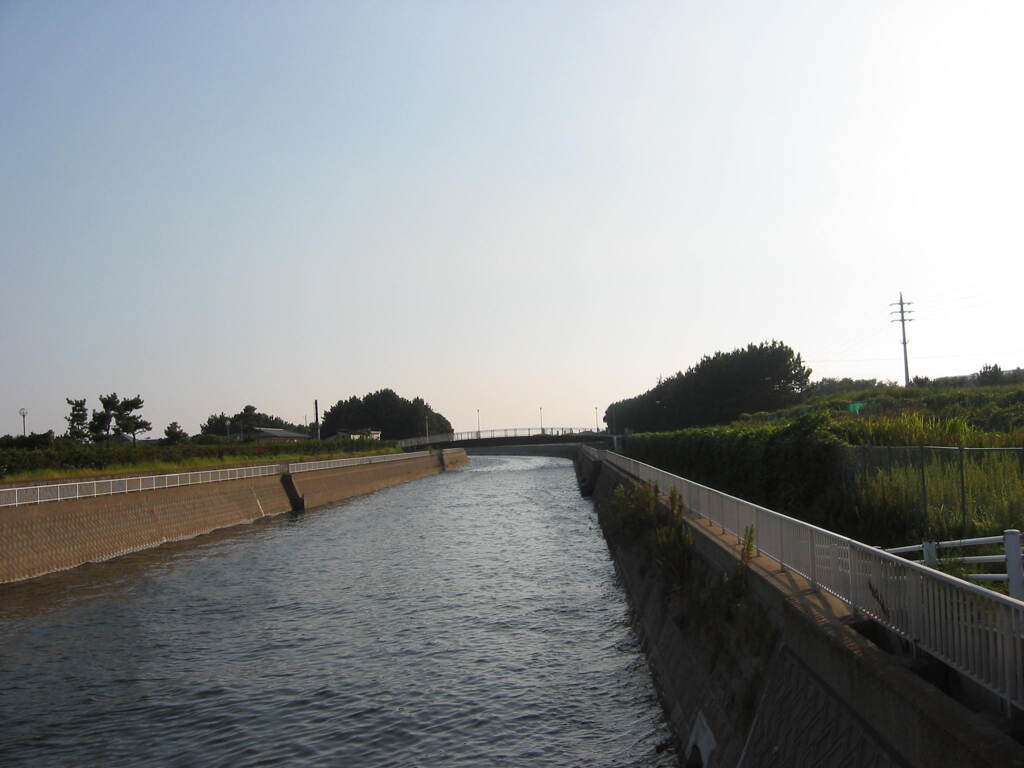 震災前のサイクリングロード