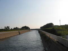 震災前のサイクリングロード