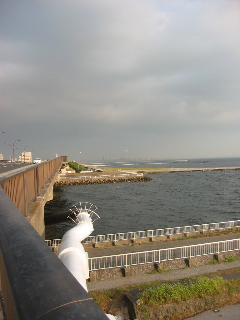 震災前のサイクリングロード