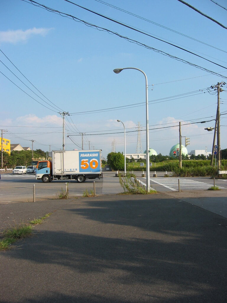 震災前のサイクリングロード