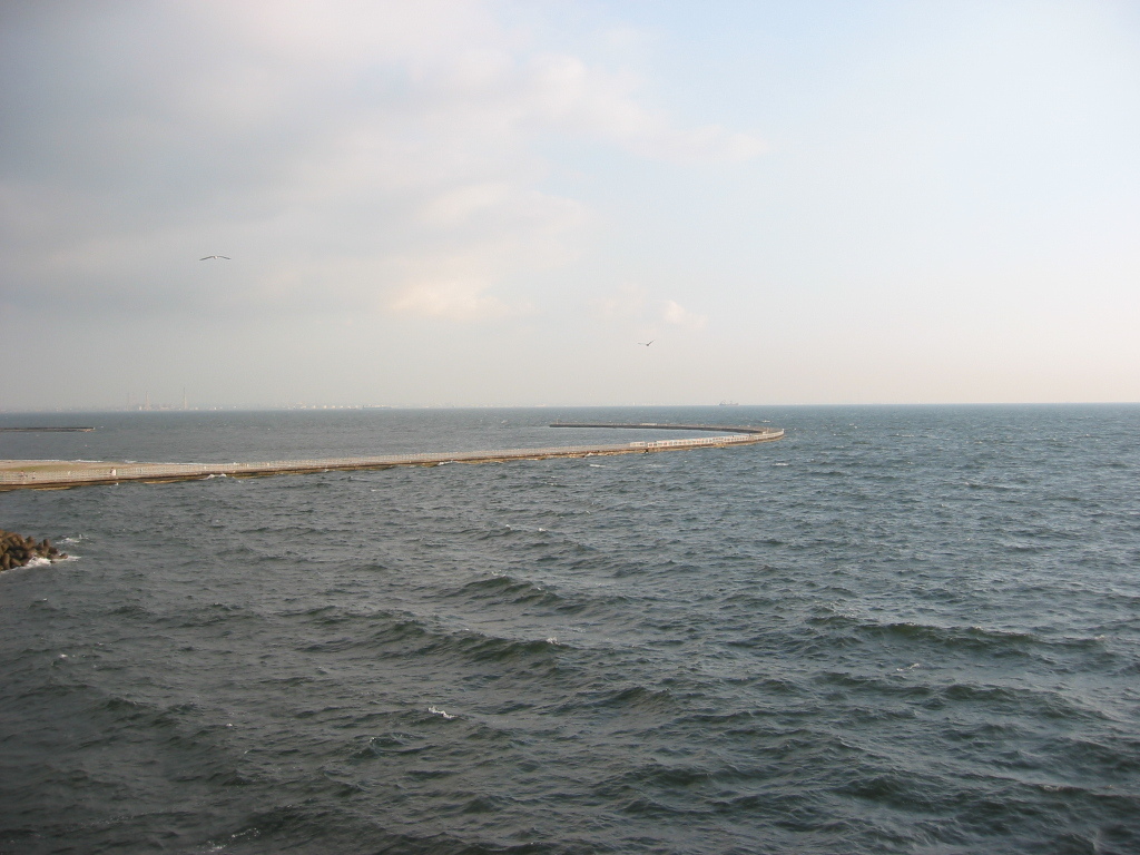 震災前のサイクリングロード