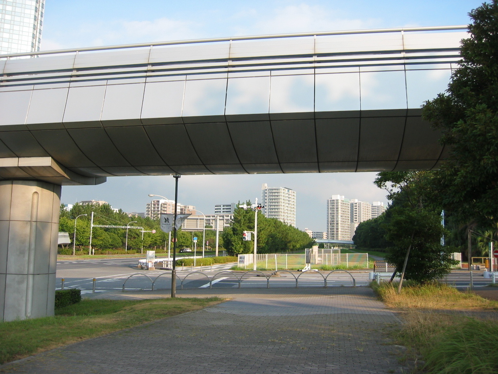 震災前のサイクリングロード