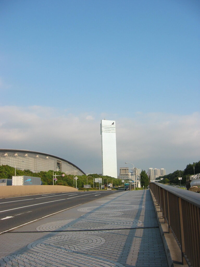 震災前のサイクリングロード