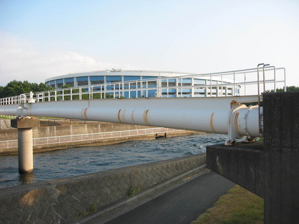 震災前のサイクリングロード