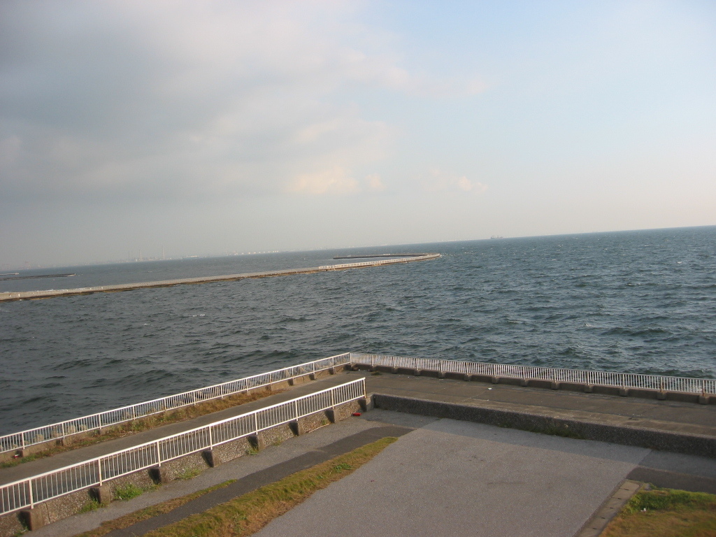 震災前のサイクリングロード