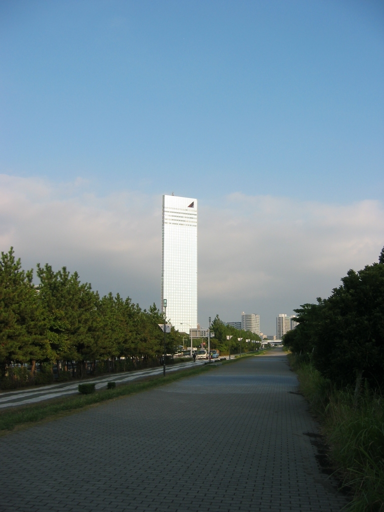 震災前のサイクリングロード