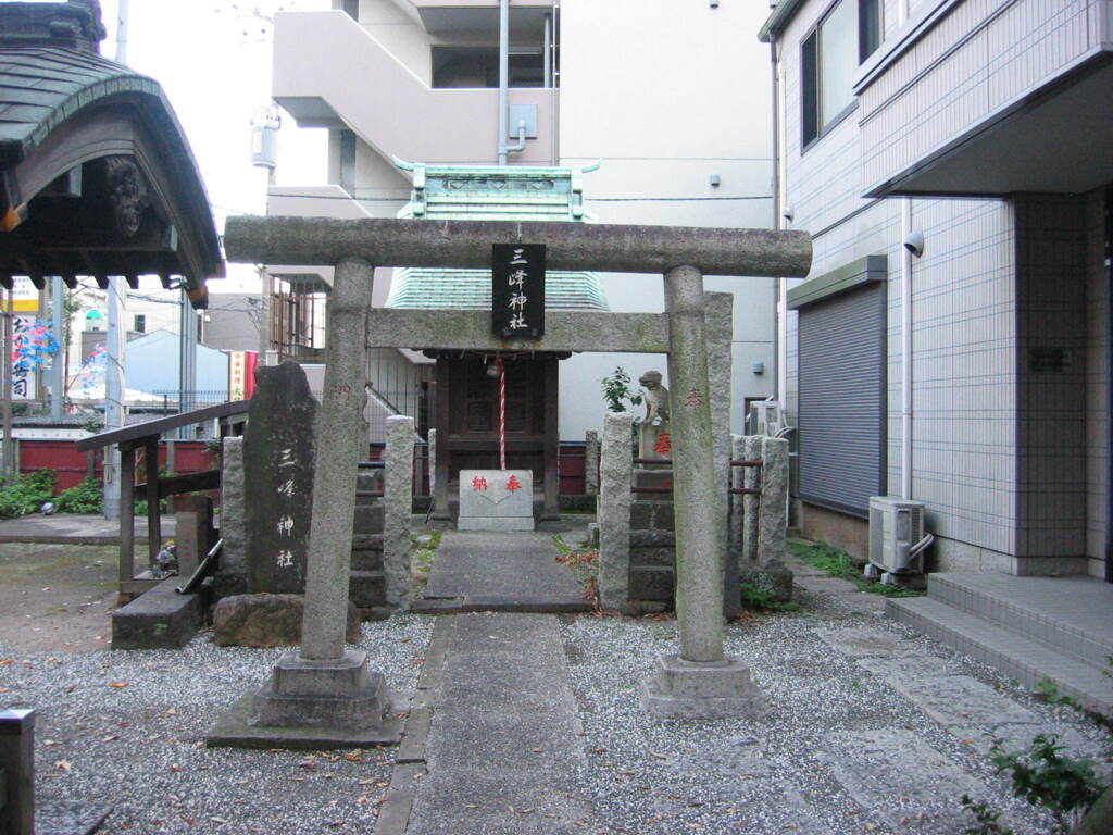 船橋の東照宮付近