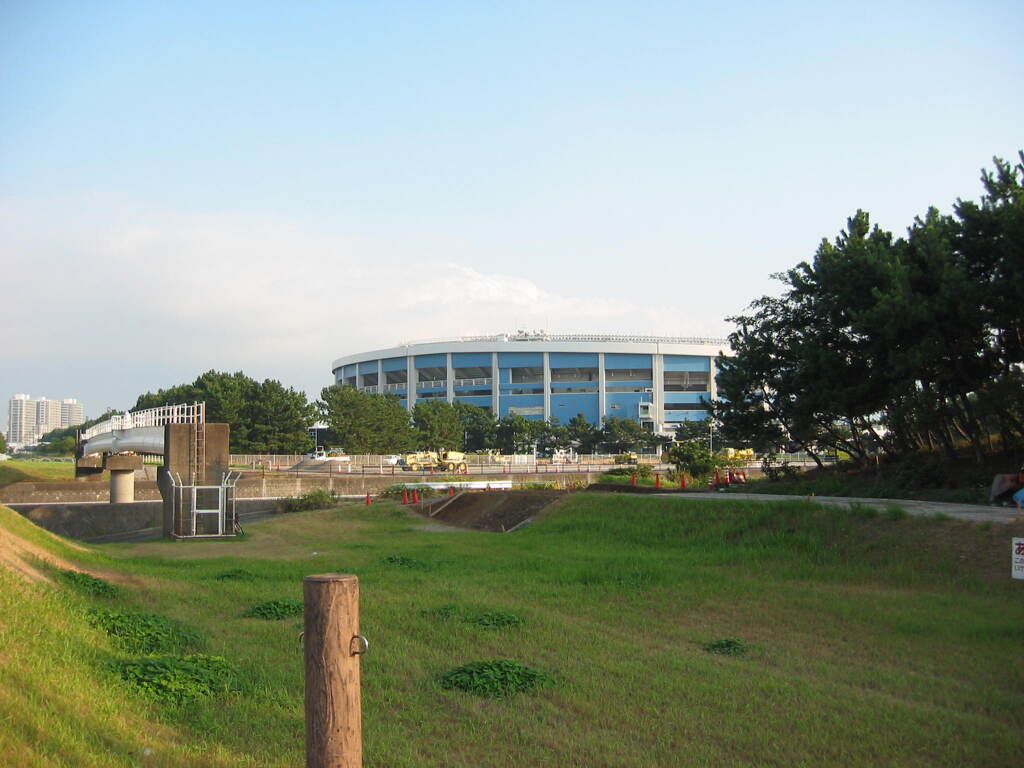 震災前のサイクリングロード