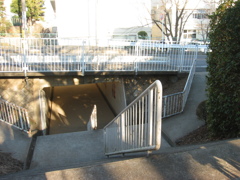 小学校への入り口の階段