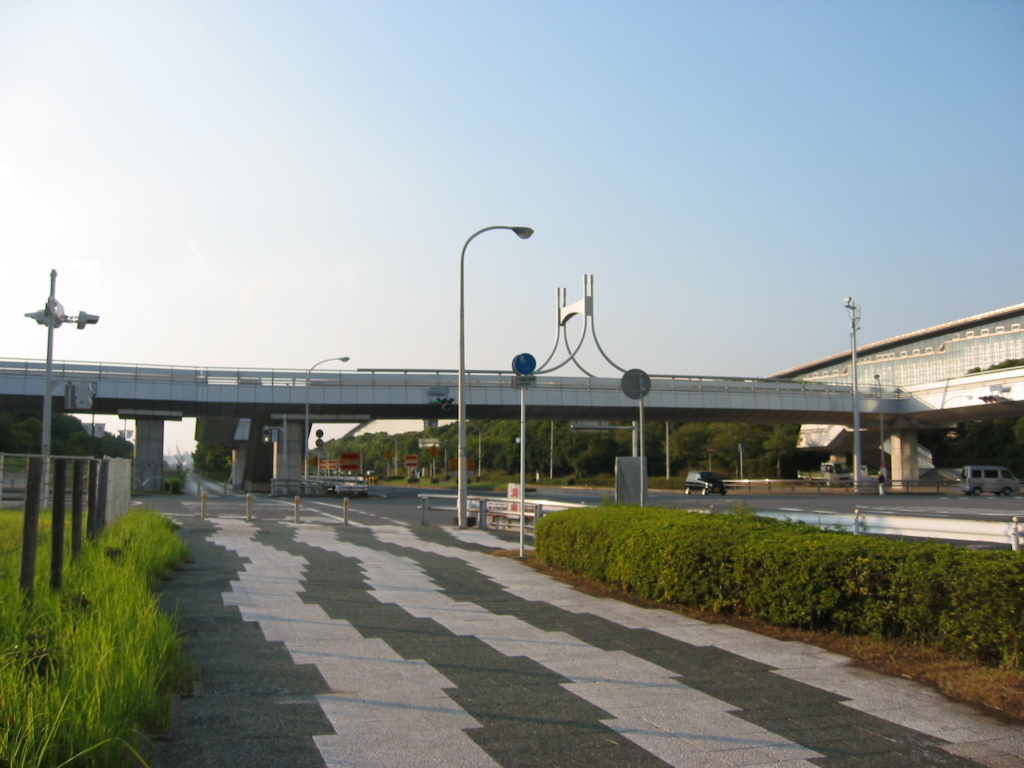 震災前のサイクリングロード
