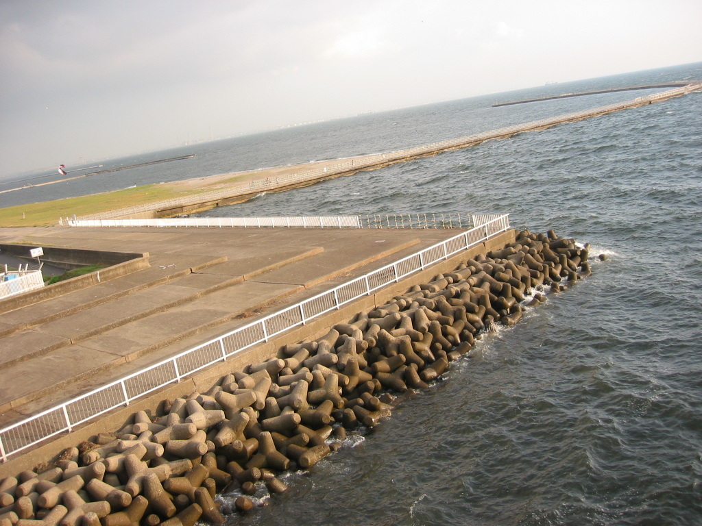 震災前のサイクリングロード