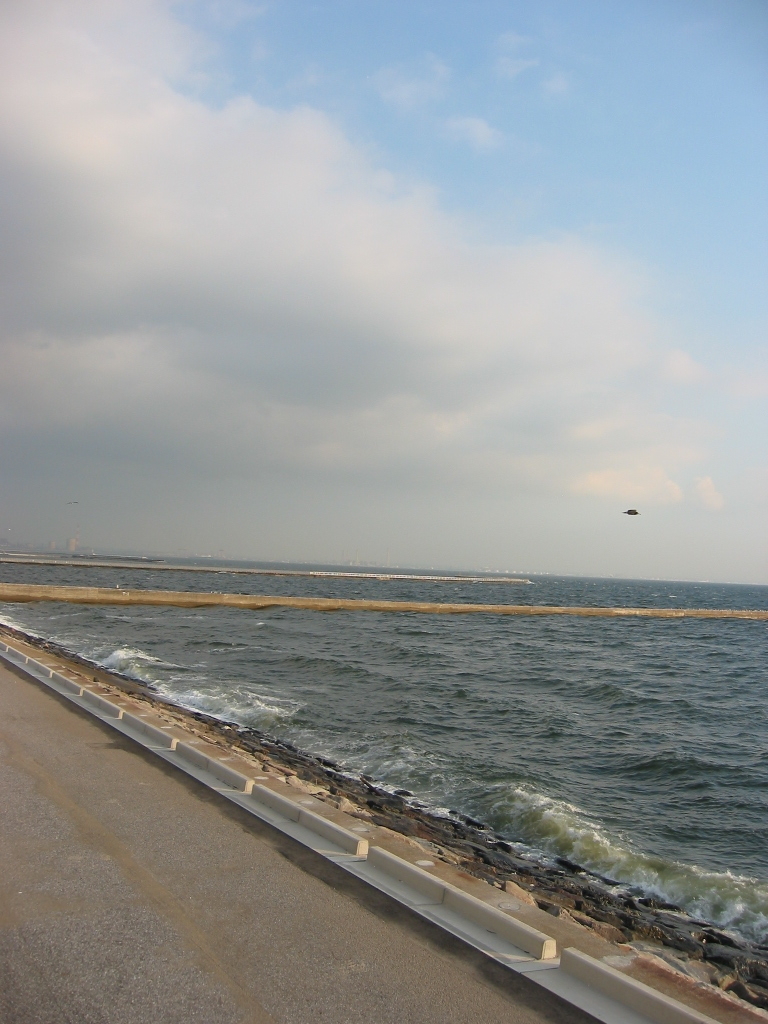 震災前のサイクリングロード