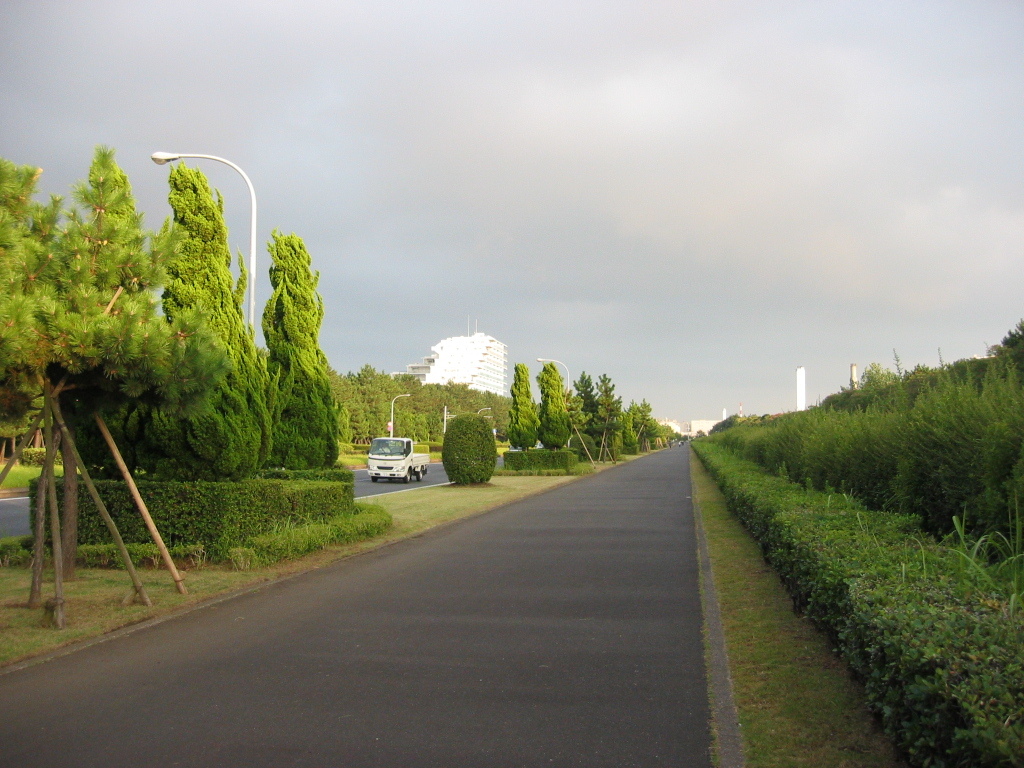 震災前のサイクリングロード