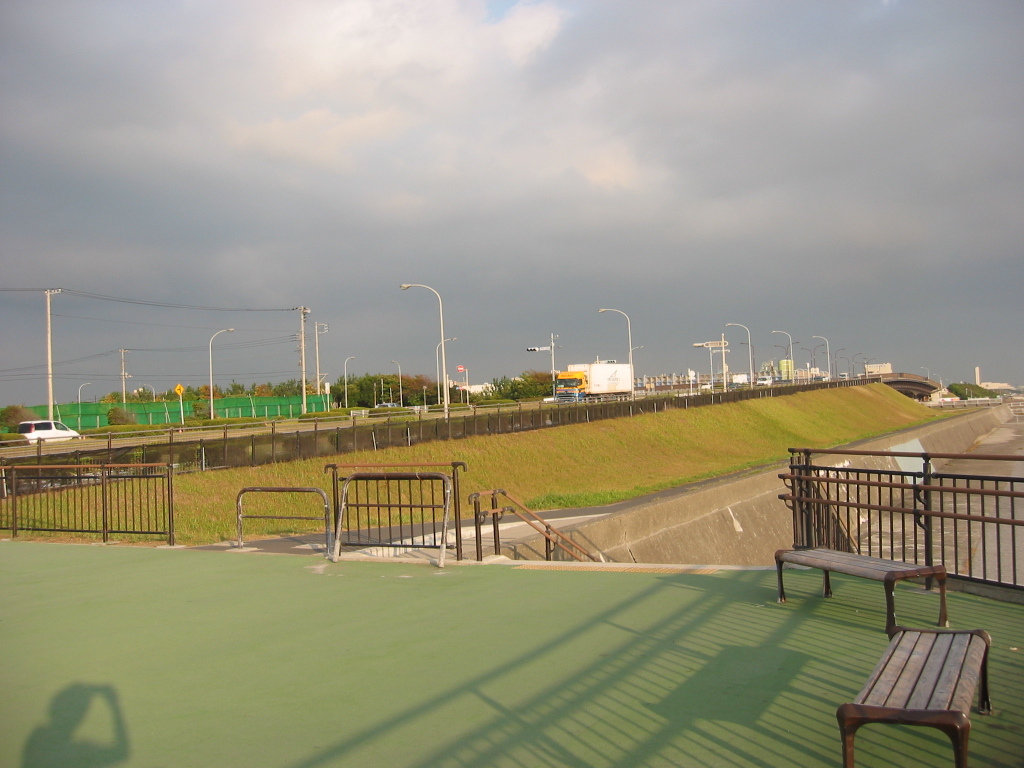 震災前のサイクリングロード