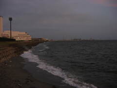 震災前の稲毛の海岸