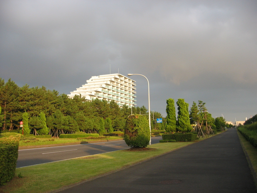 震災前のサイクリングロード