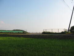 震災前のサイクリングロード