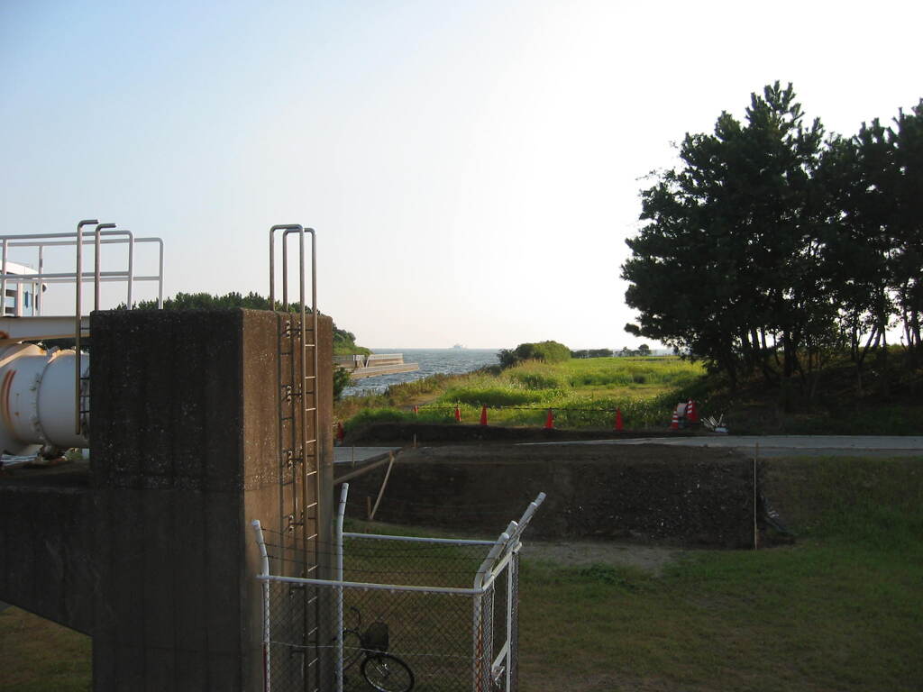 震災前のサイクリングロード