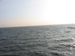 震災前のサイクリングロード