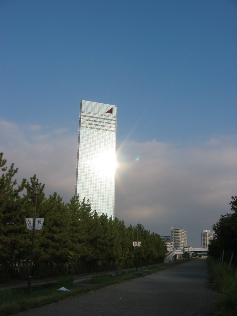 震災前のサイクリングロード