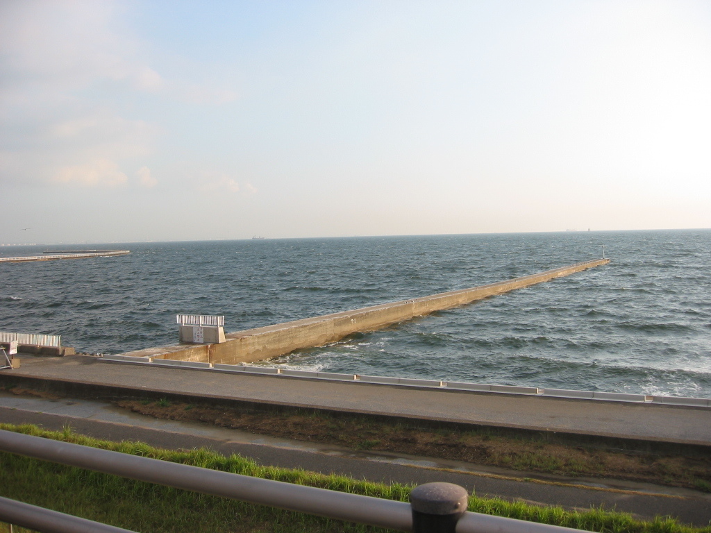 震災前のサイクリングロード
