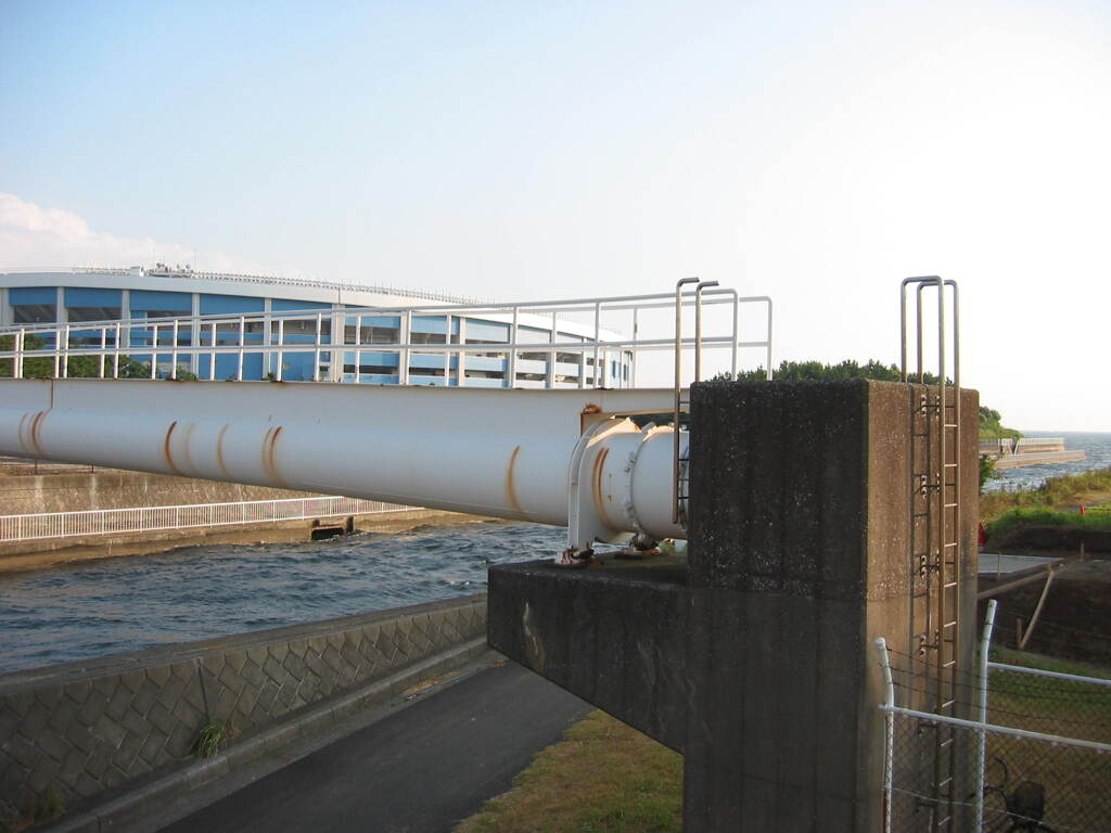 震災前のサイクリングロード
