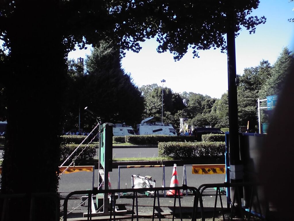 安保法案反対集会前