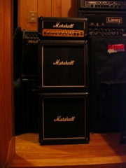 マーシャルのミニスタックアンプ