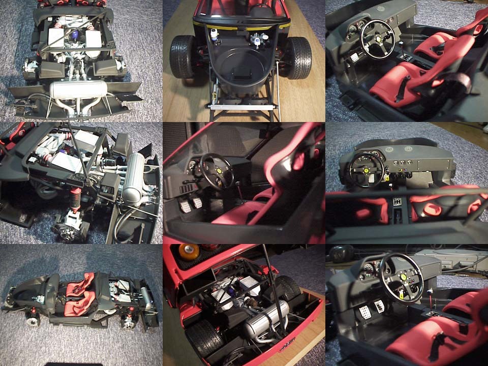 1/8 ポケール フェラーリF40 製作中