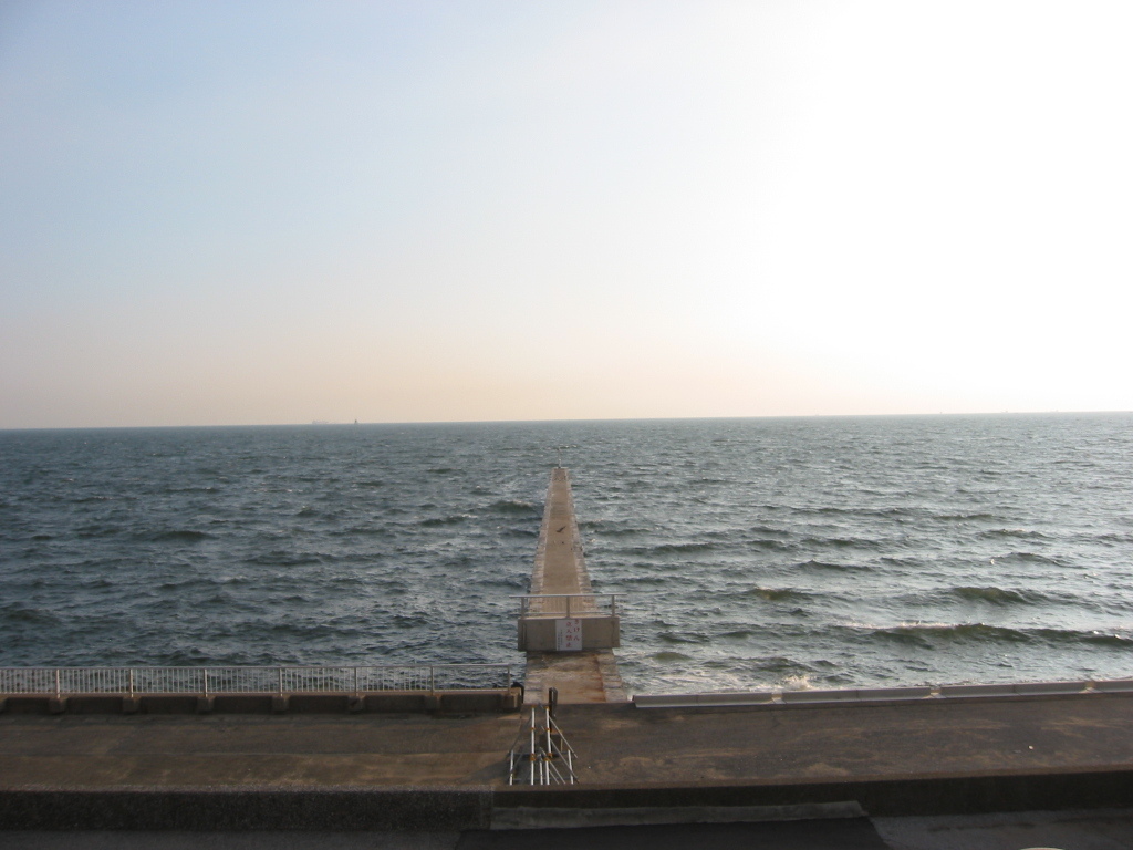 震災前のサイクリングロード